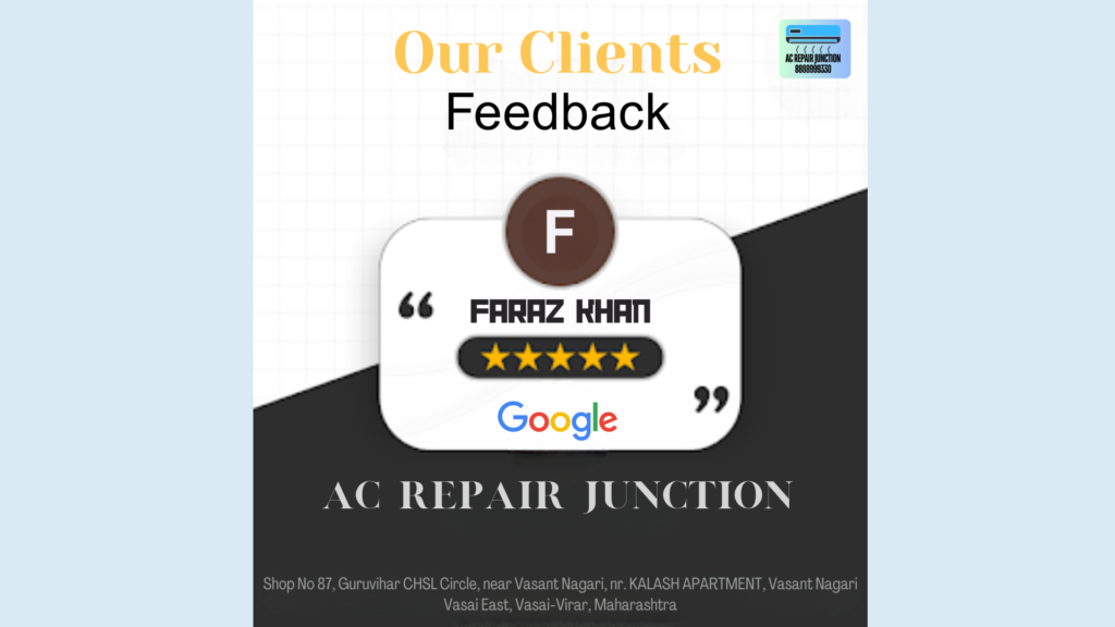 FARAZ KHAN review by ac repair junction 17 08