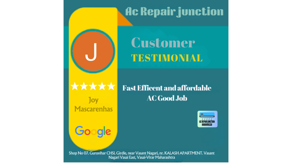 Joy Mascarenhas review by ac repair junction 28 08